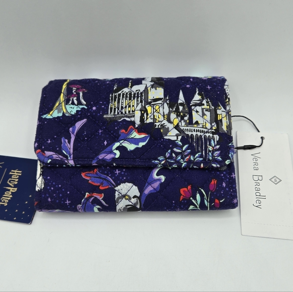 Vera Bradley Harry Potter Forbidden Forest RFID Riley Compact Wallet